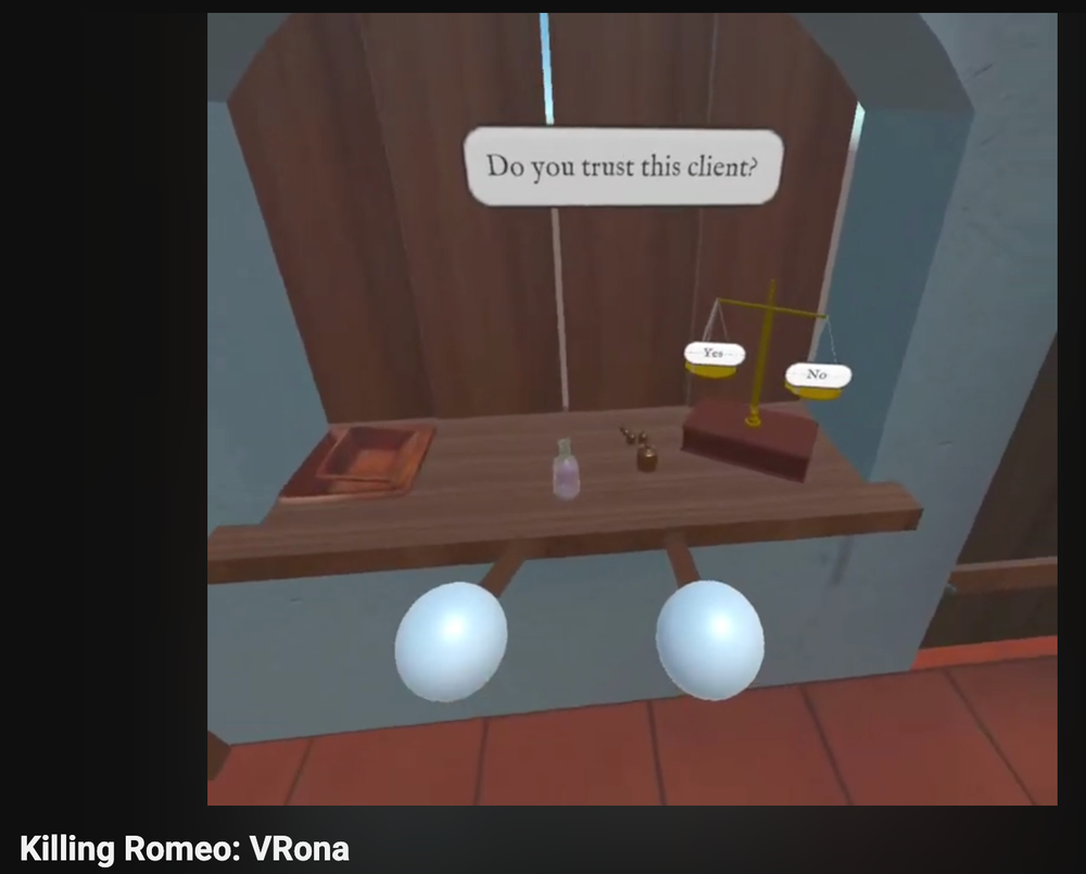 Killing Romeo: a Serious Game for Medical Ethics